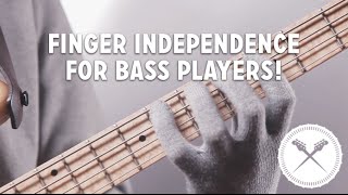 Technique Buster Finger independence for bass players L116 [upl. by Heck]