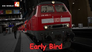 Early Bird  Hauptstrecke Hamburg  Lübeck  BR 218  Train Sim World 4 [upl. by Conrad126]