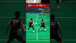 Dismash sampai TERJENGKANG Goh Sze FeiNur Izzuddin Vs Fajar  MRian  Arctic Open badminton [upl. by Laidlaw]