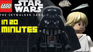 Star Wars The Skywalker Saga in 20 minutes Lego Stopmotion animation [upl. by Eitsym]