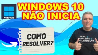 COMO RESOLVER Restaurar o PC quando o Windows 10 NÃO inicia [upl. by Asirralc]