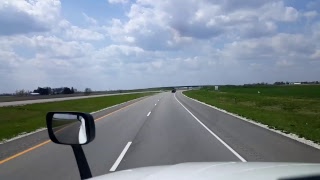 Bigrigtravels Live  Bloomington to Springfield Illinois  Interstate 55  April 15 2017 [upl. by Truk791]