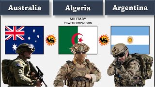 AUSTRALIA vs ALGERIA vs ARGENTINA  military power comparison  Argentina vs Algeria vs Australia [upl. by Aliuqaj]