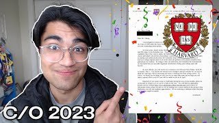 Harvard Acceptance College Decision Reaction 2023 [upl. by Yesak]