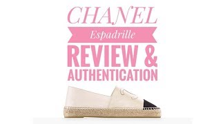 CHANEL Espadrilles Review amp Authentication [upl. by Kemble903]