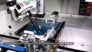 Dispensing  Fully automatic inline glue dispensing cell as an alternative to a 6axis robot [upl. by Elleoj247]