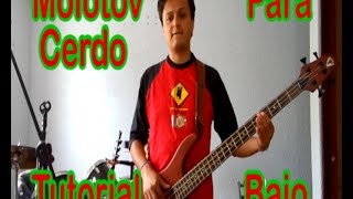 Molotov  Cerdo Tutorial Para Bajo [upl. by Brieta]