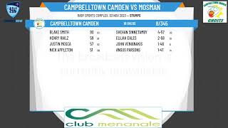 NSW Premier Cricket  First Grade Belvidere Cup  Round 5  Campbelltown Camden v Mosman  Day 1 [upl. by Regni]