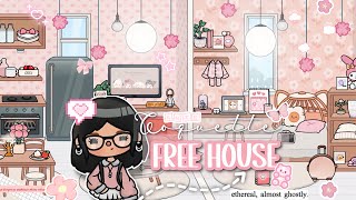 Coquette FREE PINK HOUSE Design🌸Toca Boca House Ideas✨House Design TocaLifeWorld [upl. by Suiremed]