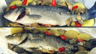 Ricetta facile e gustosa SPIGOLA O BRANZINO AL CARTOCCIO CON CARCIOFI E PATATE [upl. by Aisaim]