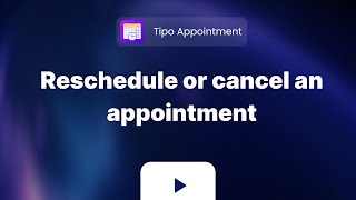 Reschedule or cancel an appointment  Tipo Appointment  Shopify App Tutorial [upl. by Elery]