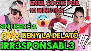 🚨P08R3 Benny🌡️🤦‍♀️ Bartola Conduciendo con 1 🫱 sin licencia 😱y hasta con🐩😳 [upl. by Mcclure]