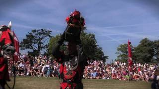 Jousting  Hever Castle  Sir Jasper [upl. by Fahland]