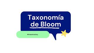 Taxonomía de Bloom [upl. by Sue]