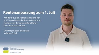 Rentenanpassung zum 1 Juli [upl. by Purpura]