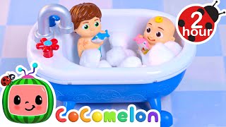 Bath Song  CoComelon Toy Play Learning  Nursery Rhymes for Babies [upl. by Analem]