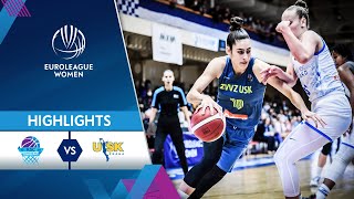 KSC Szekszard  ZVVZ USK Praha  Highlights  EuroLeague Women 202122 [upl. by Norman]