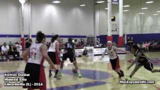 Tennessee commit Kortney Dunbar Midwest Elite HIGHLIGHTS  MWRR Spring Kickoff  ESPN 79th in 2014 [upl. by Artap]