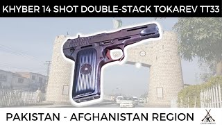 Khyber Made DoubleStack Tokarev TT33  762×25 14 Round  Darra Adam Khel FATAKPK Pakistan [upl. by Pronty702]