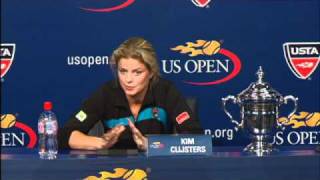 2010 US Open Press Conferences Kim Clijsters Finals [upl. by Intosh]