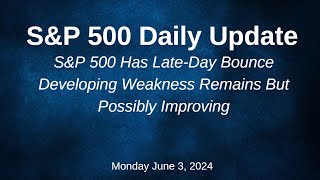 SampP 500 Daily Market Update for Monday June 3 2024 [upl. by Westney]