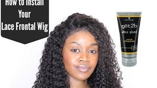 HOW TO INSTALL A LACE FRONTAL WIG FOR BEGINNERS WITH GOT2B GLUED EASY DETAILED STEP BY STEP INSTALL [upl. by Rose428]