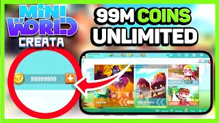 How to get unlimited COINS amp MINIBEANS in Mini World Creata 2023 Android amp iOS [upl. by Kalie950]