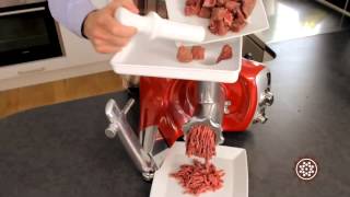 Ankarsrum Assistent  Meat Grinder Attachment [upl. by Arrait701]