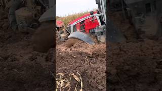 Yine bir çamur vakası 😂😂MASSEY FERGUSON 8S 265 MASSEY FERGUSON 7S 190 LARLA keşfet viral shorts [upl. by Grantham]