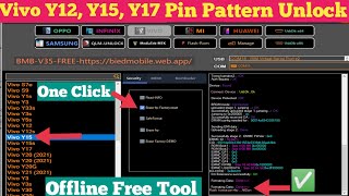 Vivo y12y15y17 pin pattern password frp unlock free tool [upl. by Estrin]