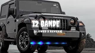 12 BANDE 😎🖤☠️👿 song slowed  reverb [upl. by Zalea]