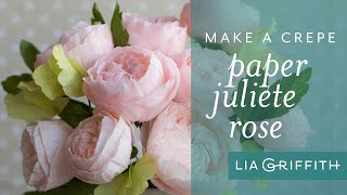 How to Make a Juliete Rose with Crepe Paper [upl. by Klepac]