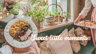 Herbs and Flowers in the Fairy Kitchen 🌸 Lemon blueberry bread healthy salad 🍃 E4 [upl. by Chretien121]