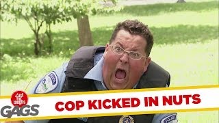 Cop Gets Kicked in the Nuts [upl. by Ezarra]