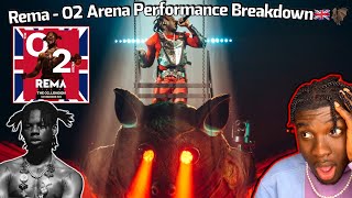 REMA ILLUMINATI RUMOURS GET WORSE 🥲🦇🇬🇧 London O2 Arena Performance Reaction amp Breakdown [upl. by Rockwell561]