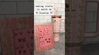 making more crafts to match my 🎀 LoveShackFancy Stanley 💕 stanley diy diygifts [upl. by Arch19]