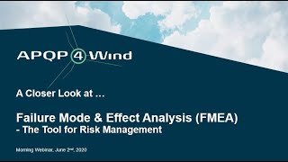 Morning Webinar A Closer Look at FMEA  The Tool for Risk Management [upl. by Enelahs281]