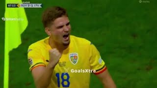 Romania vs Lithuania 31 All Goals and Highlights Răzvan Marin Goal UEFA Nations League [upl. by Mareah554]