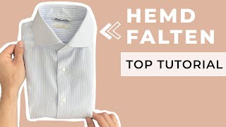 SO faltest du dein HEMD  Die perfekte Faltmethode  Hemd falten Anleitung shorts [upl. by Delgado]