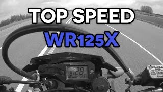 Top Speed w WR125X  6th gear [upl. by Derdlim]