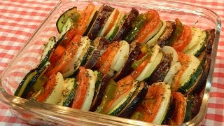 Receta fácil de Ratatouille verduras al horno [upl. by Goldina]