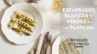 Esparragos blancos y verdes a la plancha [upl. by Ardene]