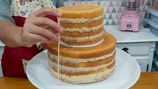 BOLO DE 2 ANDARES QUE TODO INICIANTE CONSEGUE FAZER PARIS CAKE DESIGNER [upl. by Silin714]