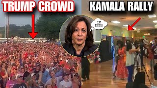 OMG Kamala Harris STORMS Off Stage After Rally ONLY Draws 60 people Trump WINNING BIG [upl. by Notgnilra]