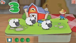 Zahlen lernen für Kleinkinder mit Tieren 🐄 Bauernhof 123 App [upl. by Nowtna]