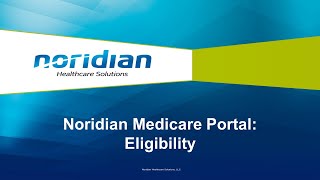 Noridian Medicare Portal Eligibility [upl. by Aleunamme]