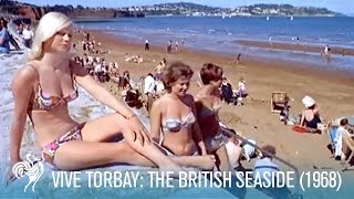 Vive Torbay Travelling to the British Seaside 1968  British Pathé [upl. by Ednarb856]