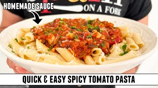 SpanishStyle Spicy Tomato Pasta  Irresistibly Delicious amp Easy To Make [upl. by Ainalem]