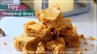 Easy Honeycomb Recipe  How to make HoneycombCinder Toffee  Sweet Treats to Make [upl. by Atikim]