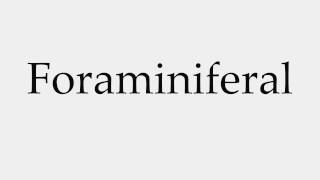 How to Pronounce Foraminiferal [upl. by Weiman324]